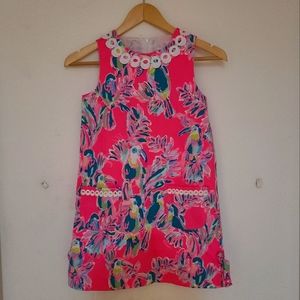 Lilly Pulitzer, Girls shift dress, pink print, size 10